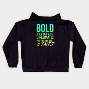 INTJ Bold Resilient Diplomatic Perfectionist Kids Hoodie